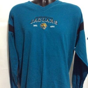 Adult Jacksonville Jaguar V Neck long sleeved tee